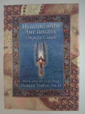 Healing with the Angels Oracle Cards Doreen Virtue 44 Card Deck Used